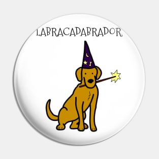 Copy of Labracadabrador Wand Retriever (Yellow Lab) Pin