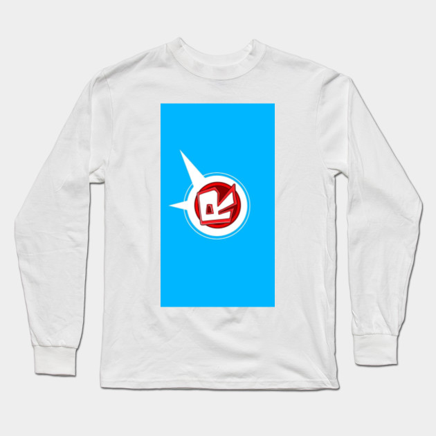 Roblox On Light Blue Roblox T Shirt Manches Longues Teepublic Fr - roblox oof noob head meme roblox aimant teepublic fr