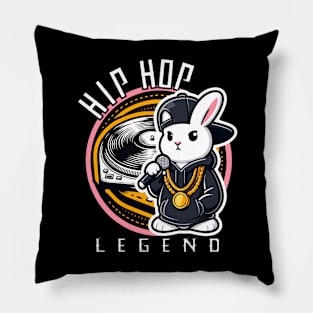 Hip Hop Legend Bunny Rabbit Pillow