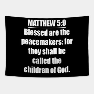 Matthew 5:9 King James Version (KJV) Tapestry