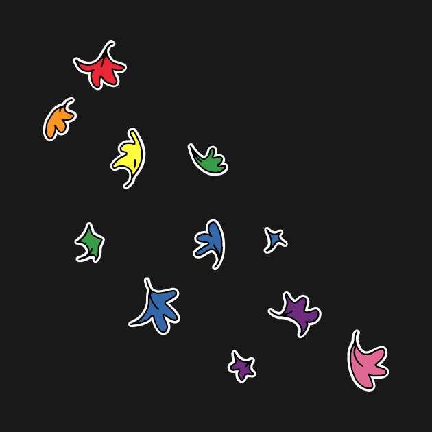 Heartstopper Leaves (Rainbow pride colours) by Orimei