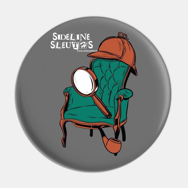 Armchair Detective Pin by SidelineSleuths