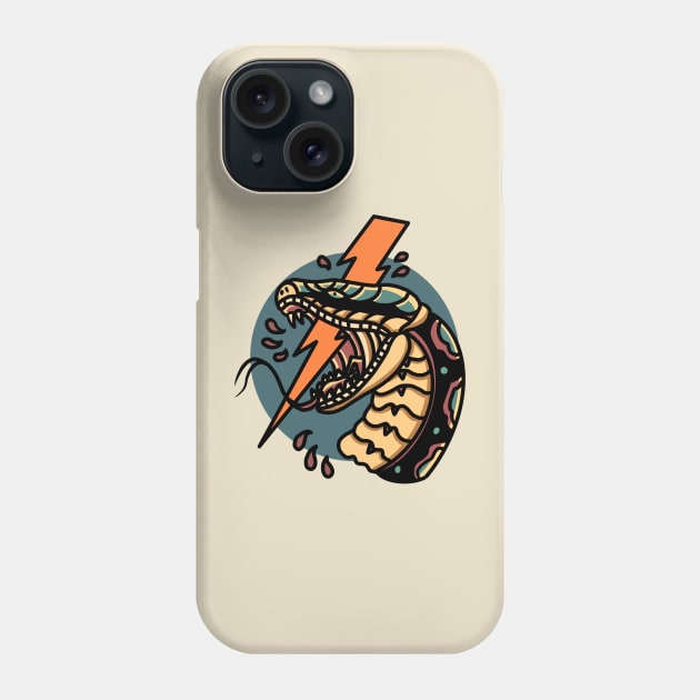 thunder snake tattoo Phone Case by donipacoceng