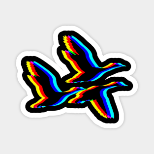 Multi-Colored Flying Geese Magnet