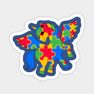 Autism Unicorn Magnet