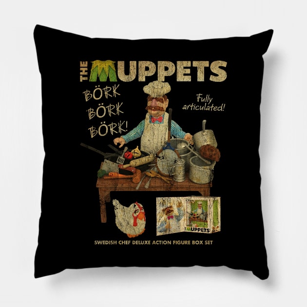 VINTAGE - Swedish Chef Action figure Pillow by delpionedan