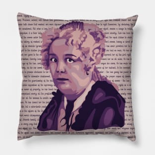 Elizabeth Cady Stanton Portrait and Quote Pillow