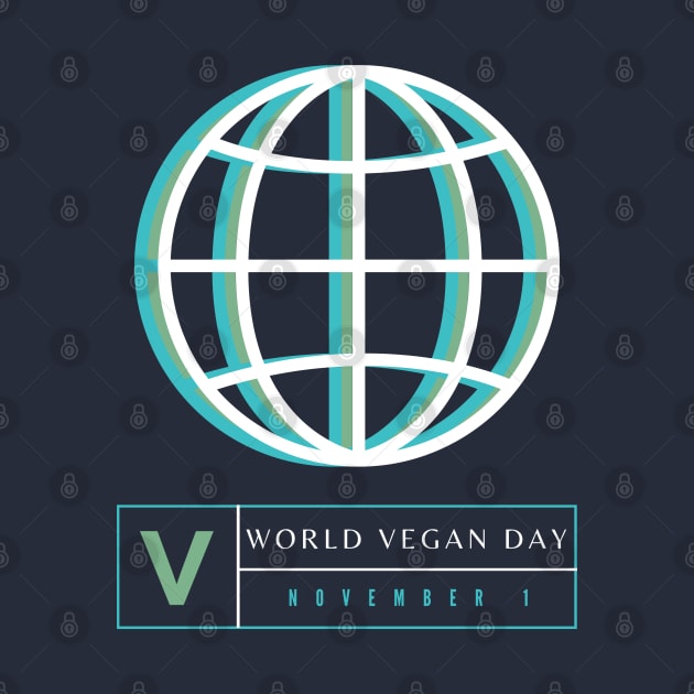 V is For Vegan on World Vegan Day and Everyday by TJWDraws