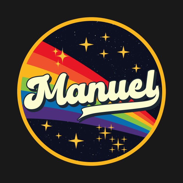 Manuel // Rainbow In Space Vintage Style by LMW Art