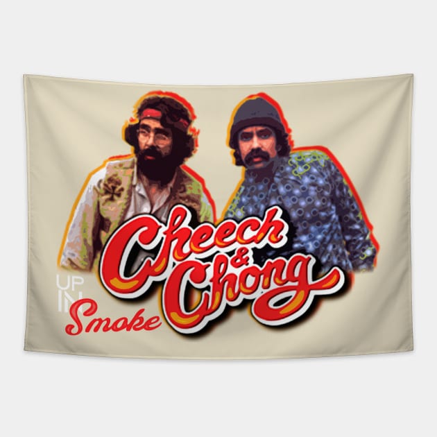 Cheech and Chong Smoke Tapestry by Multidimension art world