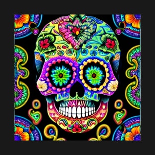 Trippy Sugar Skulls 11 T-Shirt