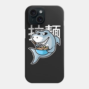 Shark Ramen Bowl Kawaii Neko Anime Japanese Noodles design Phone Case