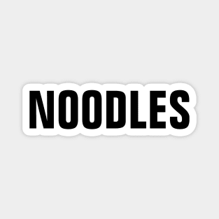 Noodles Word - Simple Bold Text Magnet