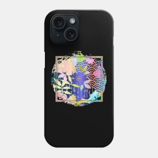 Japanese Design Floral Cherry Blossom Retro Art Earth Colours Streetwear 558 Phone Case