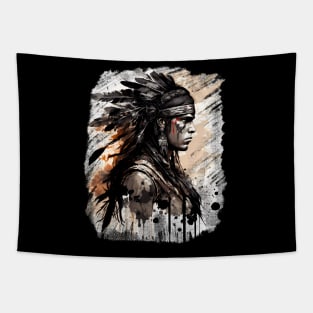 Apache warrior Tapestry