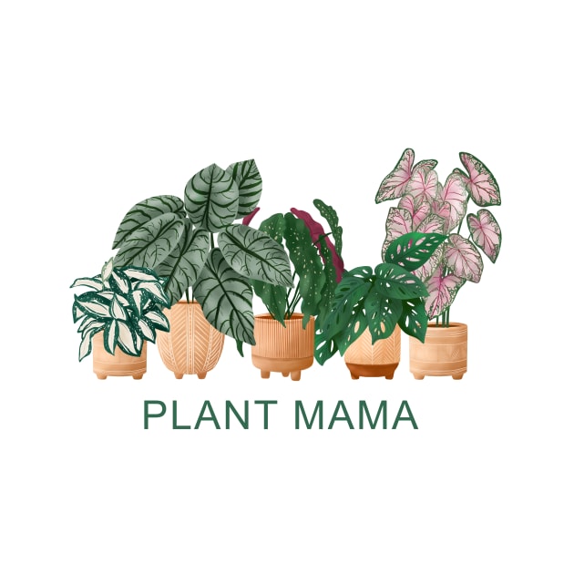 Plant Mama, House Plants Illustration 8 by gusstvaraonica