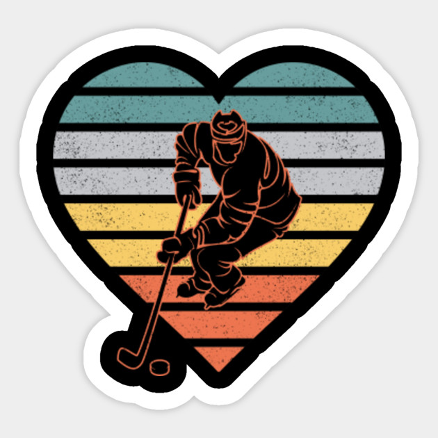 Vintage Hockey Gift Ideas Funny Fathers Day Gift Ideas Vintage Hockey Gift Sticker Teepublic