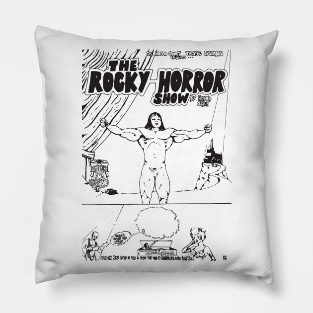 Rocky Horror Show - London Flyer Pillow by Chewbaccadoll