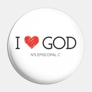 I love GOD Pin