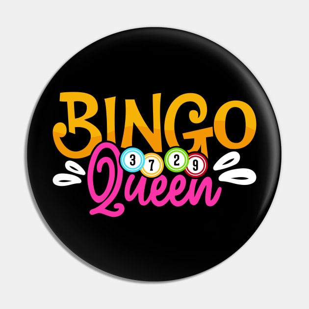 Bingo Queen T shirt For Women Pin by Xamgi