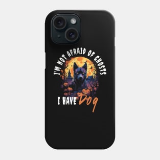 Dog Ghost Guardian Halloween Funny Phone Case