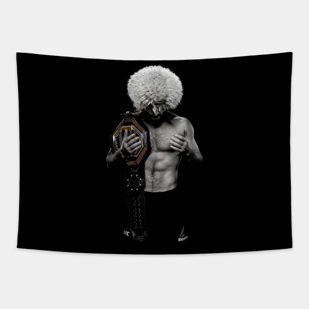 Khabib Nurmagomedov - UFC Champion Tapestry by Fit-Flex