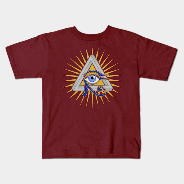 Eye and Triangle - Illuminati - Kids T-Shirt | TeePublic