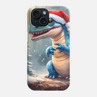 Christmas dynosaur Phone Case