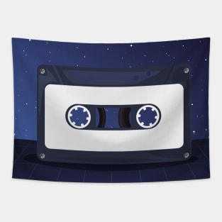 Futuristic Retro Cassette Tape Tapestry