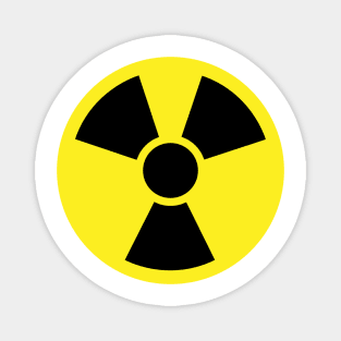 Nuclear radiation sign, nuclear warning symbol - radiation, energy, atomic power Magnet