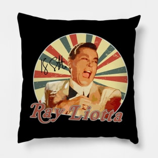 Ray Liotta Vintage , RIP Ray Liotta, Keep Your Memories Alive Pillow