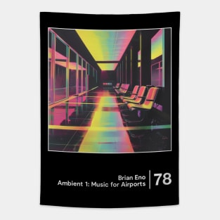 Music for Airports -  Minimalist Graphic Artwork Design Tapestry