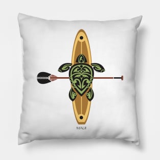 Black & Green Tribal Turtle Stand-Up Wave Rider / Maui Pillow