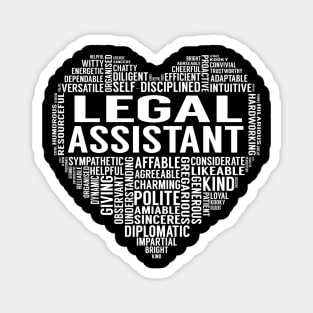 Legal Assistant Heart Magnet