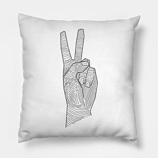 Peace - Line Art Pillow