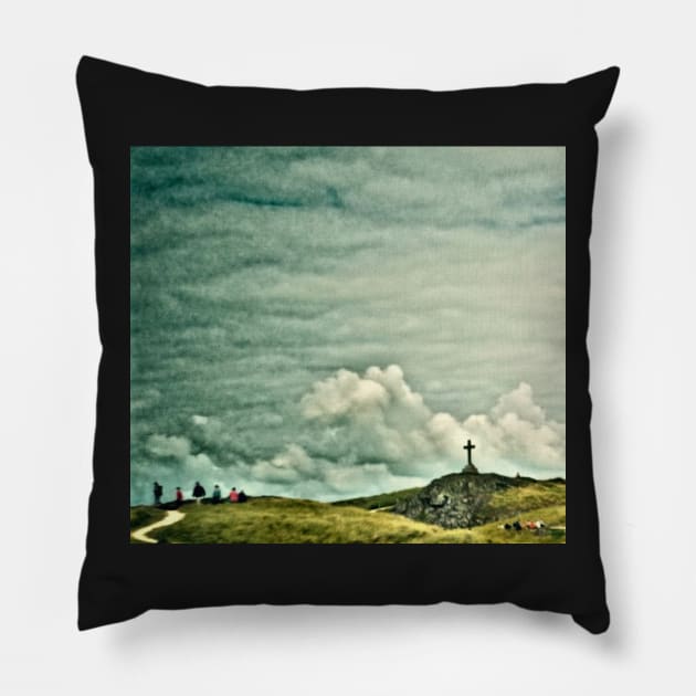 PILGRIMAGE Pillow by dumbodancer