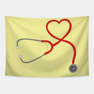 Stethoscope Heart Tapestry