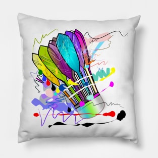 Ball badminton sport art action line Pillow