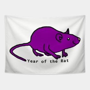 Year of the Rat - Purple Tapestry