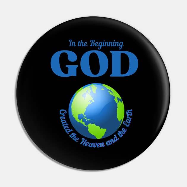 IN THE BEGINNING Pin by Faith & Freedom Apparel 