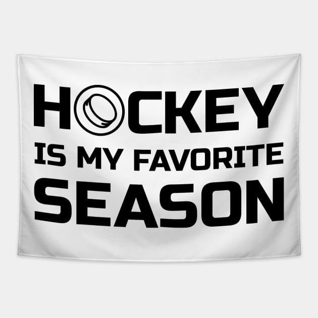 Hockey is my favorite season Tapestry by colorsplash