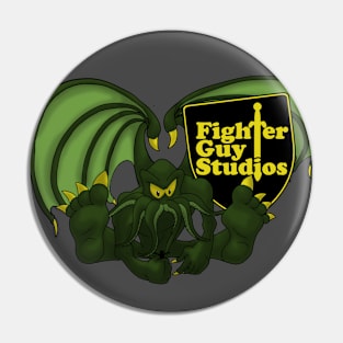 Fighter Guy Cthulhu Pin