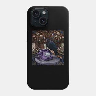 watercolor crow wants a phone Phone Case