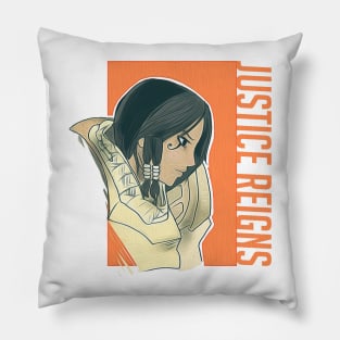 Justice Reigns From Above Pillow