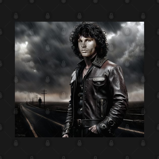 Jim Morrison Riders on the Storm by IconsPopArt