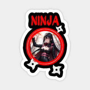 Ninja Target Love Cute Anime Girl Magnet