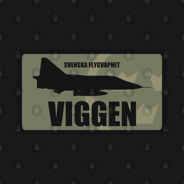 Swedish Air Force Viggen Patch (subdued) by TCP