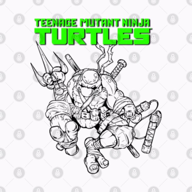 TMNT FANART TURTLE POWER by andres uran