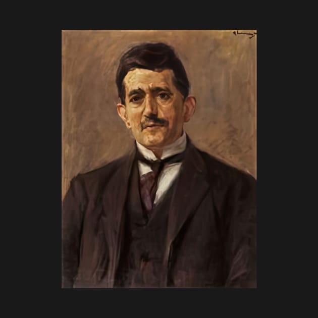 portrait of the publisher bruno cassirer 1921 - Max Liebermann by Kollagio