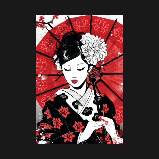 Japan Geisha by RubyArt